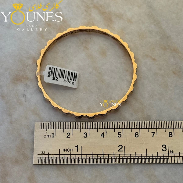 النگو طلای الیزا تراش دار